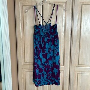 Free People floral print babydoll dress